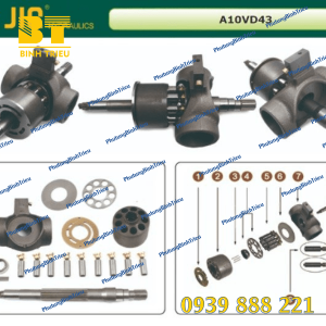Bộ ruột bơm thủy lực A10VD43