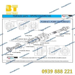 Ruột bơm thủy lực HPV132