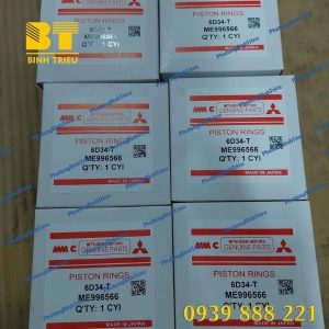 Xéc măng động cơ 6D34