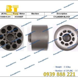 Ruột bơm thủy lực Hyundai R160-7